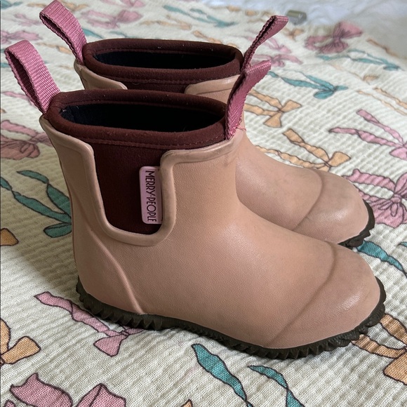 Kids Rain Boots - Pink and Brown - Picture 1 of 6